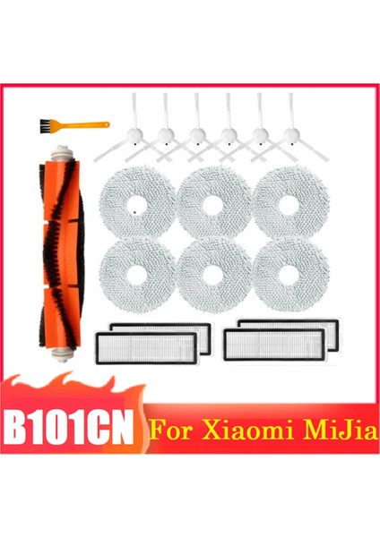 18 Adet Aksesuarlar Xiaomi Mijia B101CN Robotlu Süpürge Hepa Filtre Paspas Bezi Ana Yan Fırça Yedek Parça (Yurt Dışından) fırsatları