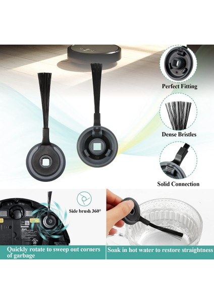 Yedek Rulo Fırça Yan Fırçalar Hepa Filtreler Shark S87 R85 RV850 Robotlu Süpürge Aksesuarları Için Uyumlu (Yurt Dışından) fiyatları