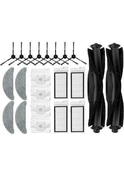 Ana Yan Fırça Filtre Paspas Bezi ve Toz Torbası Yedek Aksesuarlar Xiaomi Roidmi Eve Plus SDJ01RM Elektrikli Süpürge (Yurt Dışından)
