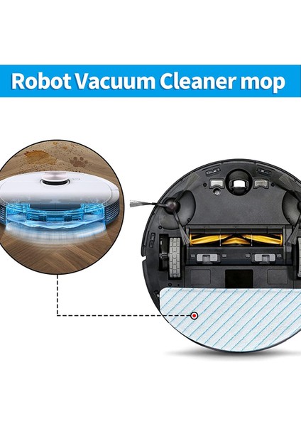 Ecovacs T8 N8PRO T8 Max Robotik Elektrikli Süpürge Aksesuarları B Için Uyumlu Yedek Yeniden Kullanılabilir Paspas Pedi (Yurt Dışından) fiyatları