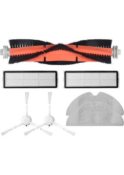 Yıkanabilir Elektrikli Süpürge Aksesuarları Xiaomi Dreame F9 Robot Vakum Paspas Rulo Yan Fırça Hepa Filtre Paspas Bezi Kitleri (Yurt Dışından)