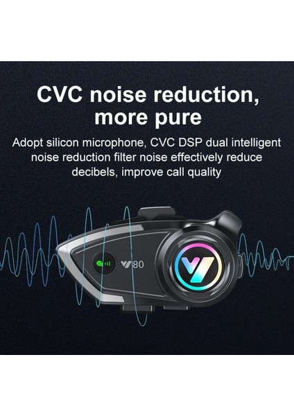 Motosiklet Kask Kulaklık Bluetooth Kulaklık Su Geçirmez Işıklı Y80 modelleri