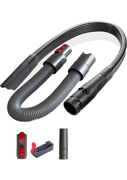 Dyson V7 V8 V10 V11 V15 Için Hortum Aksesuarları, Köşeleri ve Alanı Temizlemek Için Esnek Aralık Başlığı Adaptör Hortum Kiti (Yurt Dışından)