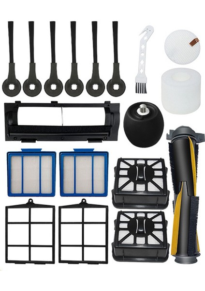 18 Adet Yedek Parçalar Köpekbalığı Iq RV1001AE/RV2001AE Robotlu Süpürge Ana Yan Fırça Filtre Tekerleği Aksesuarları (Yurt Dışından) fırsatları