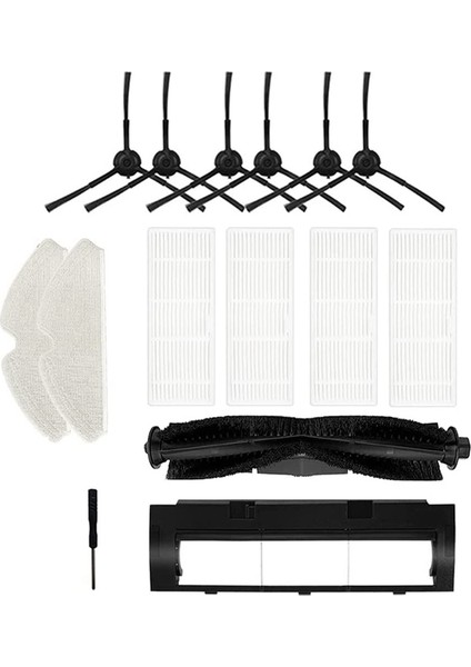 Peluş Ana Fırça ve Filtre Kiti Proscenic M7 Pro Robot Vakum Parçaları Ana Yan Fırça Hepa Filtre Paspas (Yurt Dışından) fırsatları