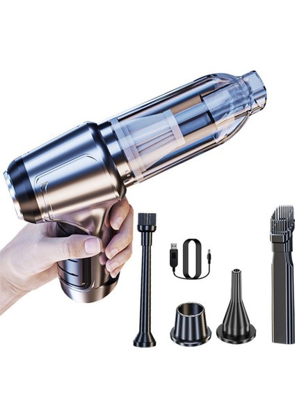 Fırçasız Motorlu Elektrikli Süpürge Kablosuz Çok Fonksiyonlu Üfleyici Güçlü Emiş Araba El Güçlü El Ev Taşınabilir (Yurt Dışından)