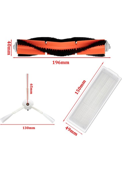 Xiaomi Mi Robot Vakum Paspas 2 Lite / Mi Robot Vakum Paspas 2 Pro / Mjstl / MJST1SHW Parçaları Ana Yan Fırça Hepa Filtre (Yurt Dışından) fırsatları