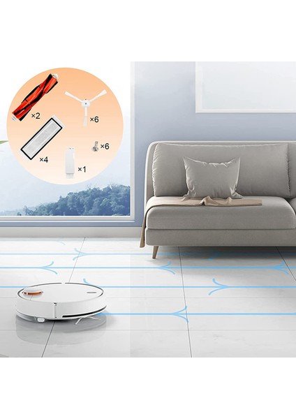 Xıaomı S50 S55 S6 S5MAX Yan Fırçalı Elektrikli Süpürge Aksesuarları Için Uyumlu Yedek Aksesuarlar (Yurt Dışından) fiyatları