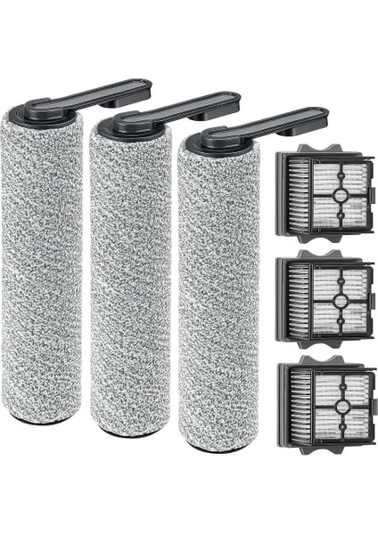 Tineco Floor One S5/floor One S5 Pro Için Akülü Islak Kuru Elektrikli Süpürge Parçaları 3 Hepa Filtre ve 3 Fırça Silindiri Dahildir (Yurt Dışından)
