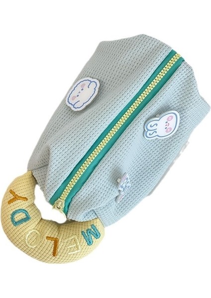 Saklama Çantası Yaratıcı Sevimli Krem ​​rengi Taşınabilir Taşınabilir Öğrenci Kalem Kutusu Kırtasiye Saklama Çantası Kalem Çantası Sevimli Karikatür (Yurt Dışından)