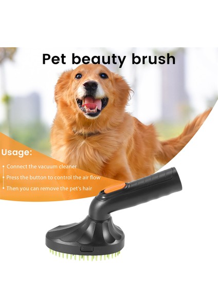 Evcil Hayvan Bakım Fırçası Gevşek Köpek Saç Kedi Köpek Kürk Elektrikli Süpürge Memesi Temizleme Siyah + Yeşil (Yurt Dışından) indirimleri