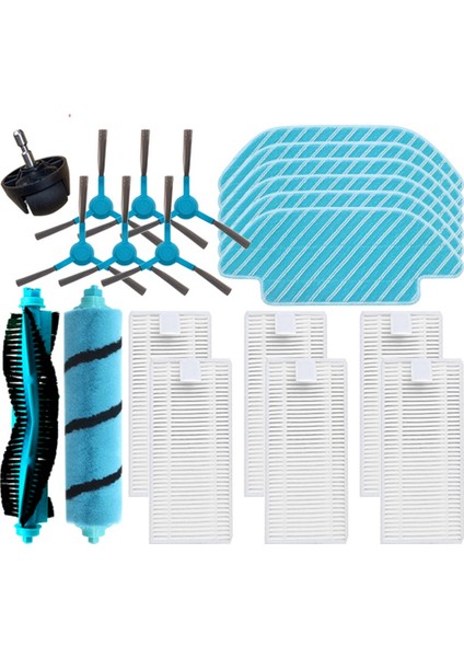 Cecotec Conga 4090 4490 6090 Robotlu Süpürge Parçaları Ana Yan Fırça Hepa Filtre Paspas Bezi Aksesuarları (Yurt Dışından)