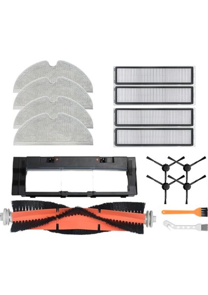 16 Adet Aksesuarları Kiti Dreame Bot D9 MAX/L10 Pro Robotlu Süpürge Parçaları Ana Yan Fırça Hepa Filtre Paspas Bezi (Yurt Dışından)