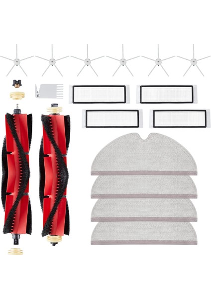 Yedek Ana Fırça Yan Fırçalar Hepa Filtreler Roborock S5 S6 S5MAX Elektrikli Süpürge Aksesuarları Için Uyumlu (Yurt Dışından)