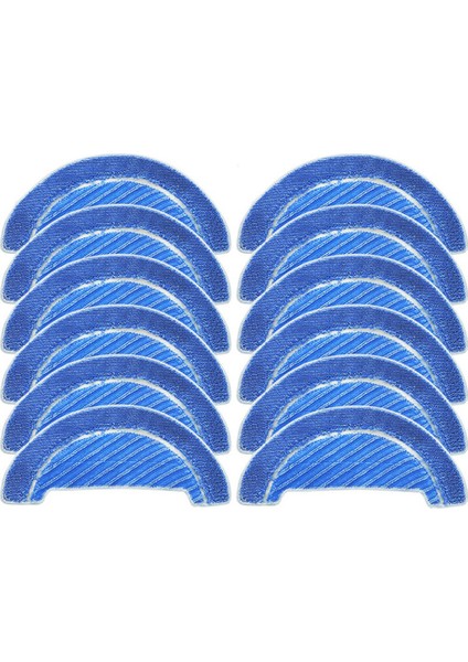 12 Adet Paspas Bezi Conga 1090 1790 Serisi Robotlu Süpürge Aksesuarları Kumaş Paspas Ekleme Kiti (Yurt Dışından)