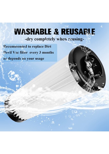 F112 Filtre Yedeği Hepa Filtre Kir Şeytan F112 UD20124 UD70187 Elektrikli Süpürge Aksesuarları AD47936'NIN Yerini Alır (Yurt Dışından) indirimleri