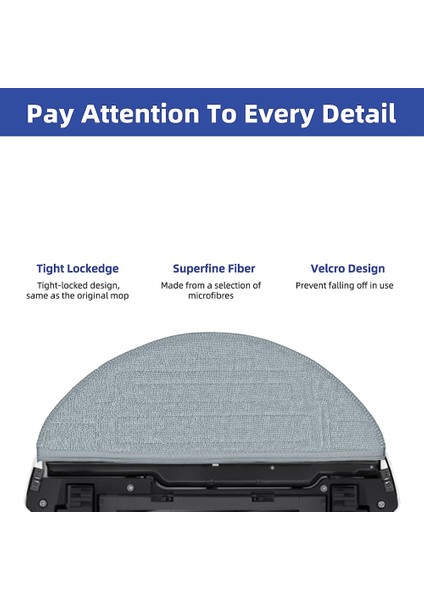 8 Adet Yedek Paspas Pedleri Roborock S8/s8+/s8 PRO/G20 Robot Vakum, Mikrofiber Paspas Bezi Vakum Aksesuarları (Yurt Dışından) fırsatları