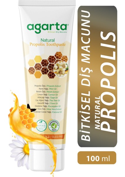 Doğal Diş Macunları(Misvak 100 ml + Propolis 100 Ml)