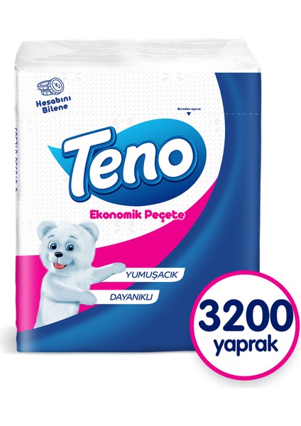 Peçete 100'lü (16 Paket x 100 Yaprak)