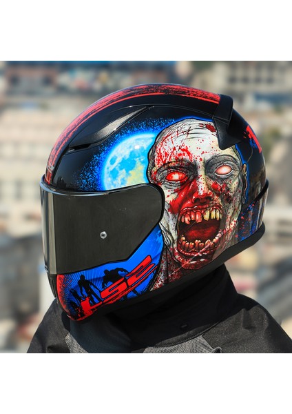 Rapıd 2 Zombıe Siyah-Kırmızı Kask