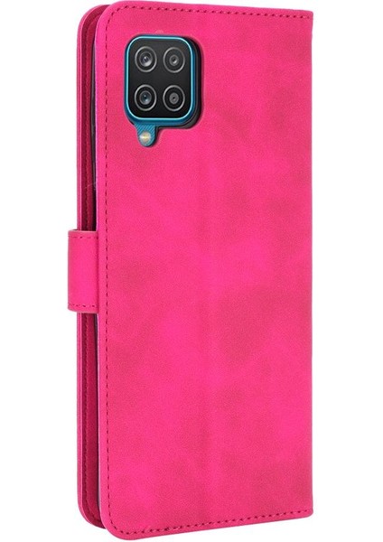 Samsung Galaxy A12/M12 Koruyucu Kapak Deri Folio Flip Case (Yurt Dışından)