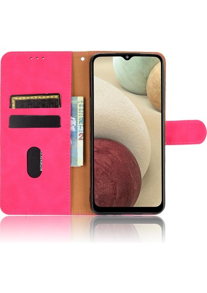 Samsung Galaxy A12/M12 Koruyucu Kapak Deri Folio Flip Case (Yurt Dışından)
