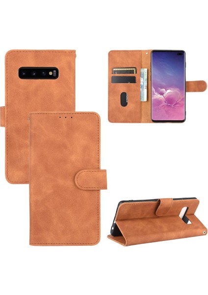 Samsung Galaxy S10 Artı Kart Tutucu Kickstand Kart Kapağı ile (Yurt Dışından)