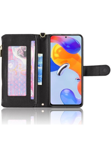 Xiaomi Redmi Için Not 11 Pro Manyetik Pu Deri Kapak Çevirin Deri Kapak (Yurt Dışından)
