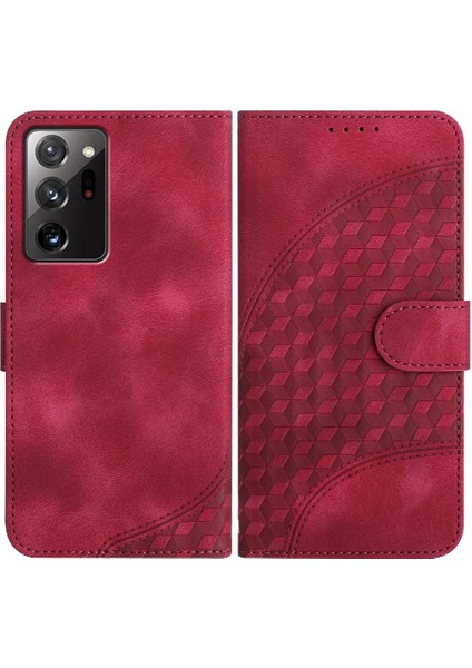 Samsung Galaxy Not 20 Için Kılıf Ultra Flip Iş Geometrik Desen Kartı (Yurt Dışından)