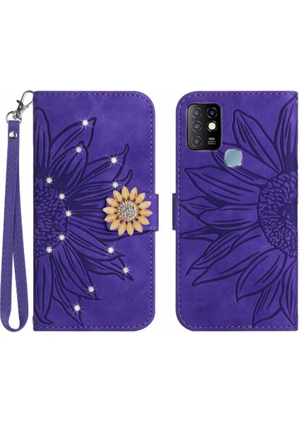 Infinix Sıcak 10 Telefon Kapak Için Kılıf Darbeye Dayanıklı Tpu Kabuk Kart Tutucu Flip (Yurt Dışından)