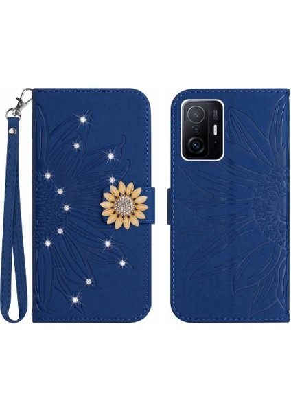 Xiaomi 11T/11T Pro Telefon Kılıfı Kart Tutucu Pu Deri Kapak Çevirin (Yurt Dışından)