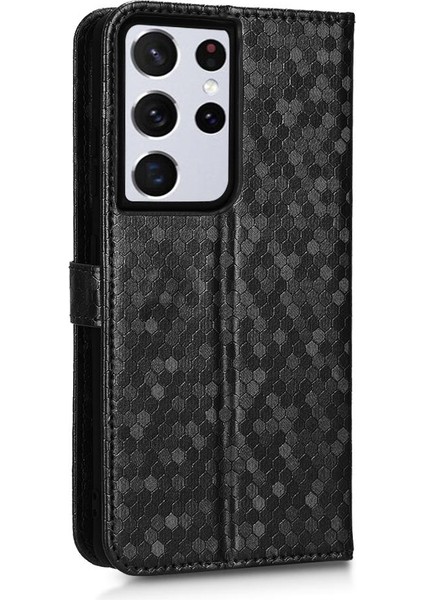 Samsung Galaxy S21 Ultra Deri Cüzdan Kapak Manyetik Toka (Yurt Dışından) modelleri