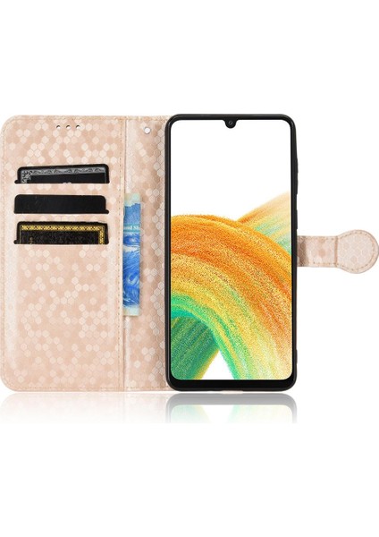 Samsung Galaxy A33 5g Için Geometrik Desen Deri Cüzdan Kapak (Yurt Dışından) fırsatları