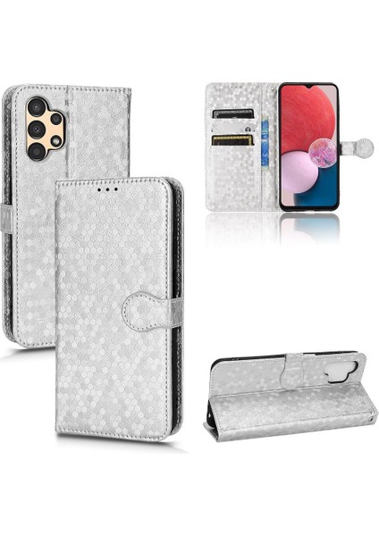 Samsung Galaxy A13 4g Için Geometrik Desen Manyetik Toka Deri (Yurt Dışından)