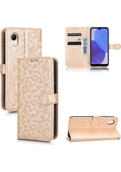 Samsung Galaxy A23E Geometrik Desen Manyetik Toka Deri Kılıf (Yurt Dışından)