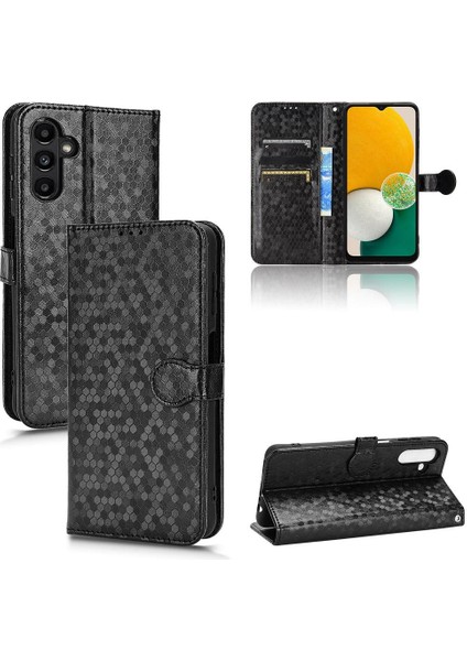 Samsung Galaxy A13 5g Için Kılıf Deri Cüzdan Kapak Geometrik Desen (Yurt Dışından)