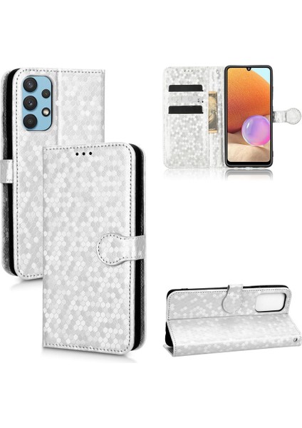 Samsung Galaxy A32 4g Deri Cüzdan Kapak Için Kılıf Geometrik Desen (Yurt Dışından) fırsatları