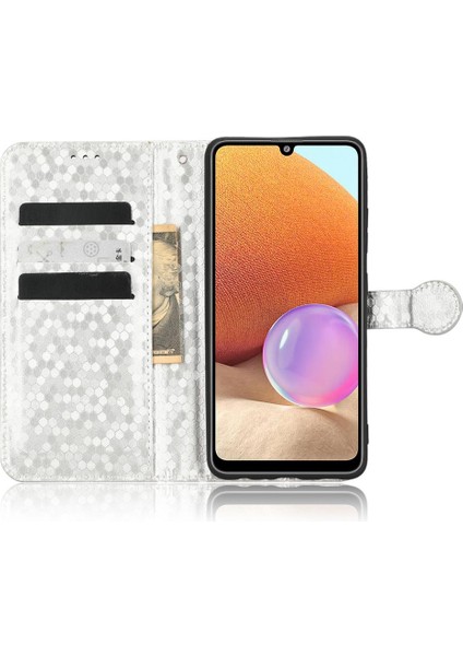Samsung Galaxy A32 4g Deri Cüzdan Kapak Için Kılıf Geometrik Desen (Yurt Dışından) indirimleri