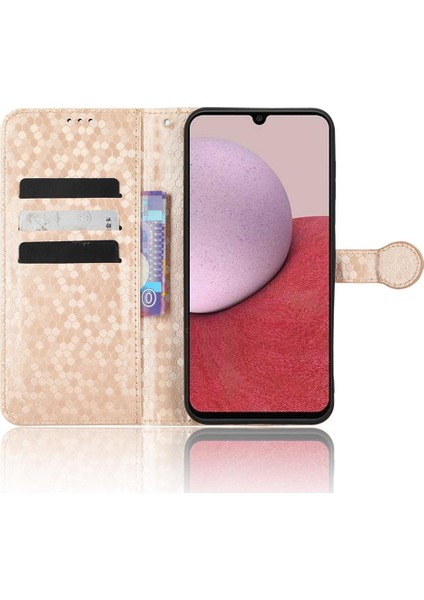 Samsung Galaxy A14 5g Için Geometrik Desen Manyetik Toka Deri (Yurt Dışından)