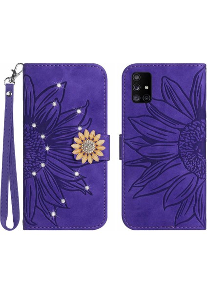 Samsung Galaxy A51 5g Telefon Kılıfı Için Kılıf Kart Tutucu Pu Deri Flip Tpu (Yurt Dışından)