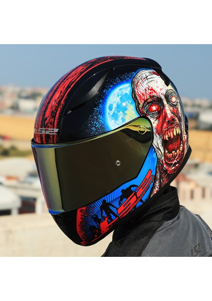 Rapıd 2 Zombıe Siyah-Kırmızı Kask