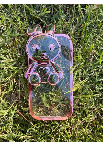 Iphone 14 Stantlı Rabbit Silikon Telefon Kılıfı