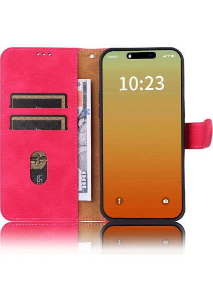 IPHONE15 Artı Deri Folio Flip Case Kart Ekleme Tam Için Kılıf (Yurt Dışından)