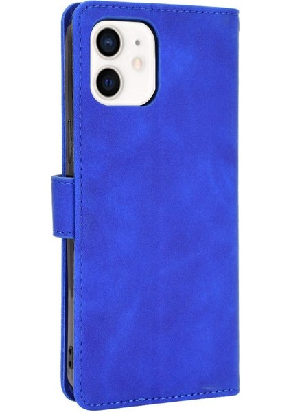 Kart Tutucu Kickstand Kart Ekleme Deri ile iphone 12MINI Için Kılıf (Yurt Dışından)