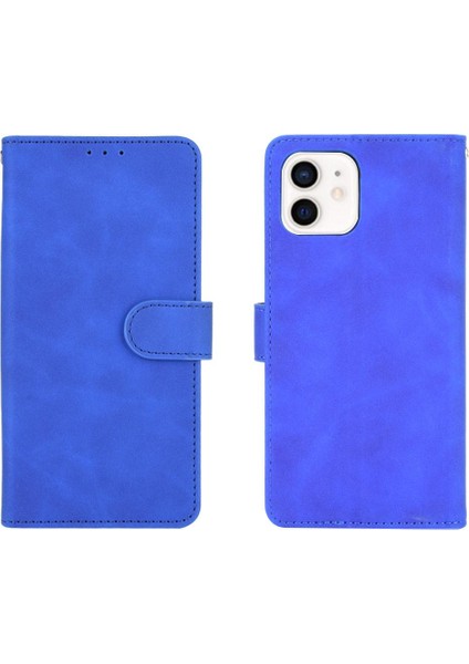 Kart Tutucu Kickstand Kart Ekleme Deri ile iphone 12MINI Için Kılıf (Yurt Dışından)
