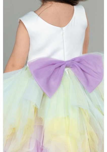 My Little Pony Uzun Kız Çocuk Abiye ABU3040
