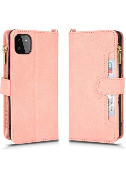 Samsung Galaxy A22 5g Manyetik Pu Deri Flip Kart Tutucu Kapak (Yurt Dışından)