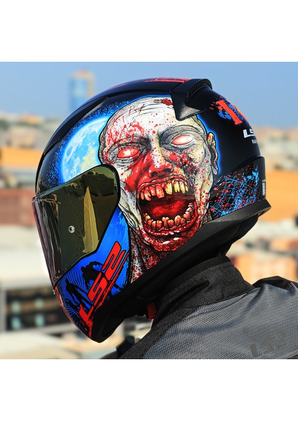 Rapıd 2 Zombıe Siyah-Kırmızı Kask