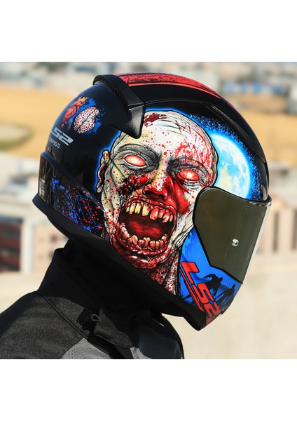 Rapıd 2 Zombıe Siyah-Kırmızı Kask