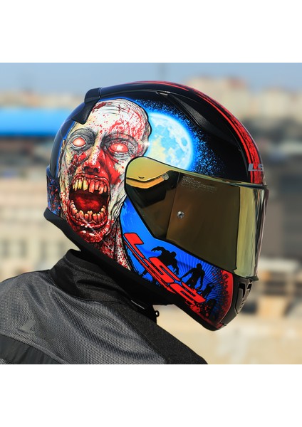 Rapıd 2 Zombıe Siyah-Kırmızı Kask